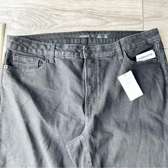 NWT Old Navy High-Waisted OG Straight Jeans in Black Wash - Picture 5 of 16